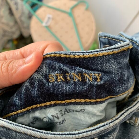 American Eagle Skinny Jeans Denim 28X30 - Picture 5 of 6